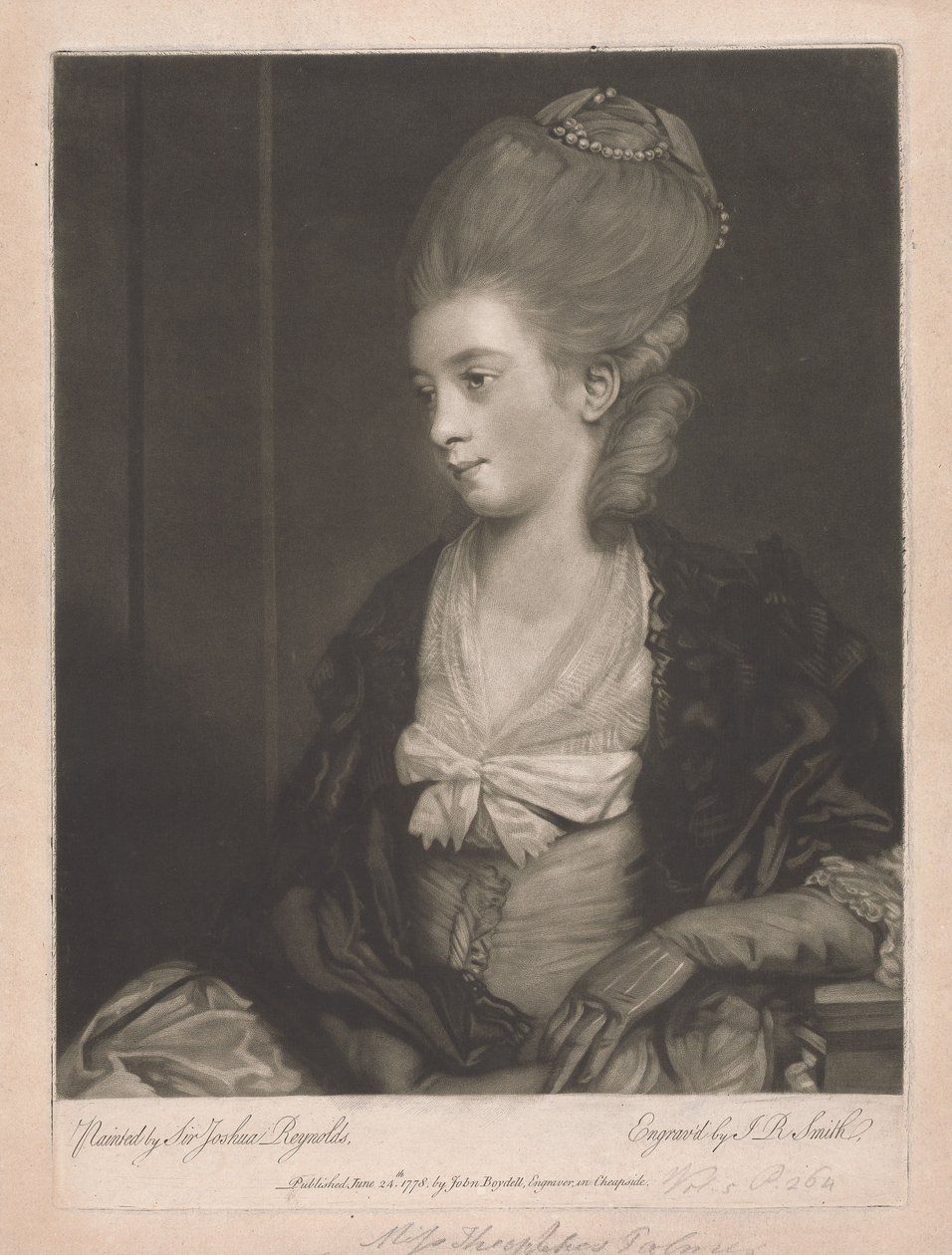 Theophelia Gwatkin (geboren Palmer) door John Raphael Smith