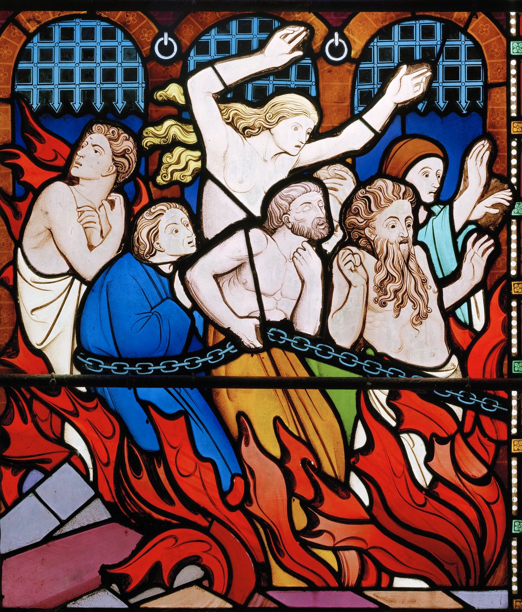 De verdoemden (detail) door John Richard Clayton