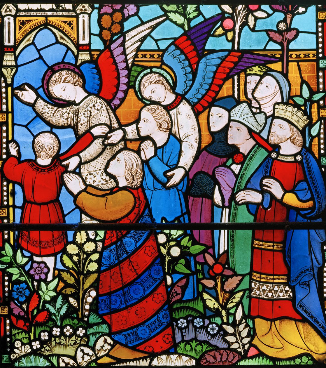 De geredden (detail) door John Richard Clayton