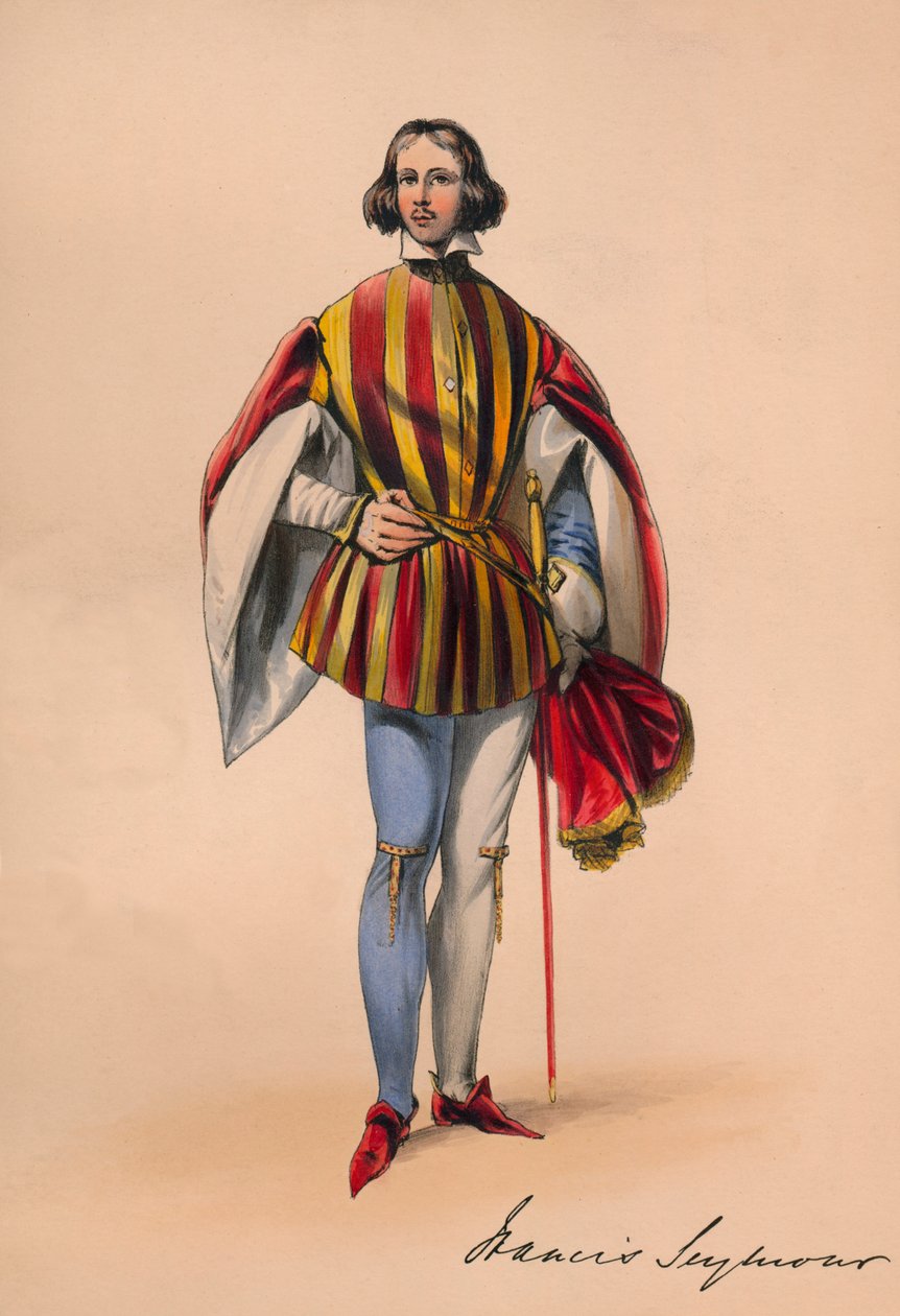 Francis Seymour in kostuum voor Queen Victoria
