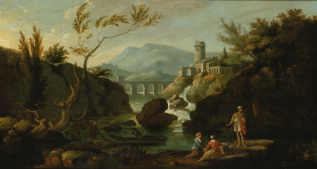 Klassiek Landschap, 1822-1826 door John Ritto Penniman