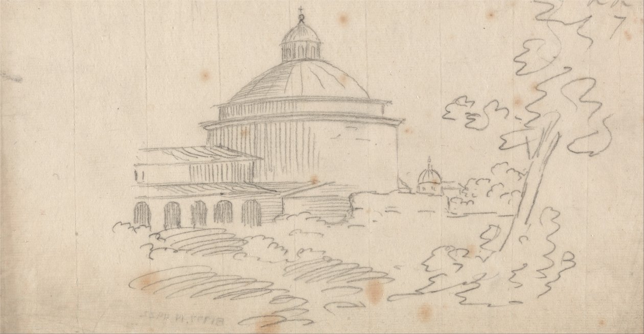 Ariccia door John Robert Cozens