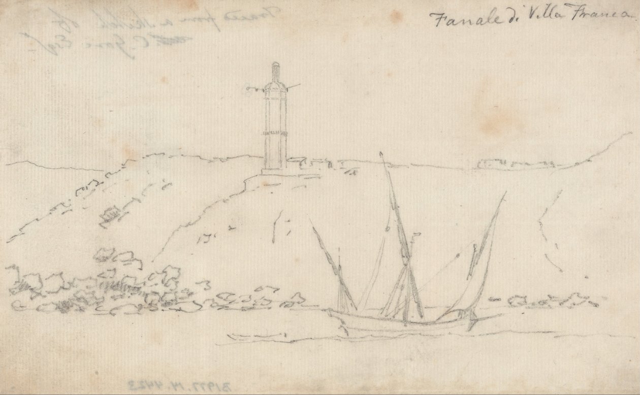 Villa Franca lantaarn door John Robert Cozens