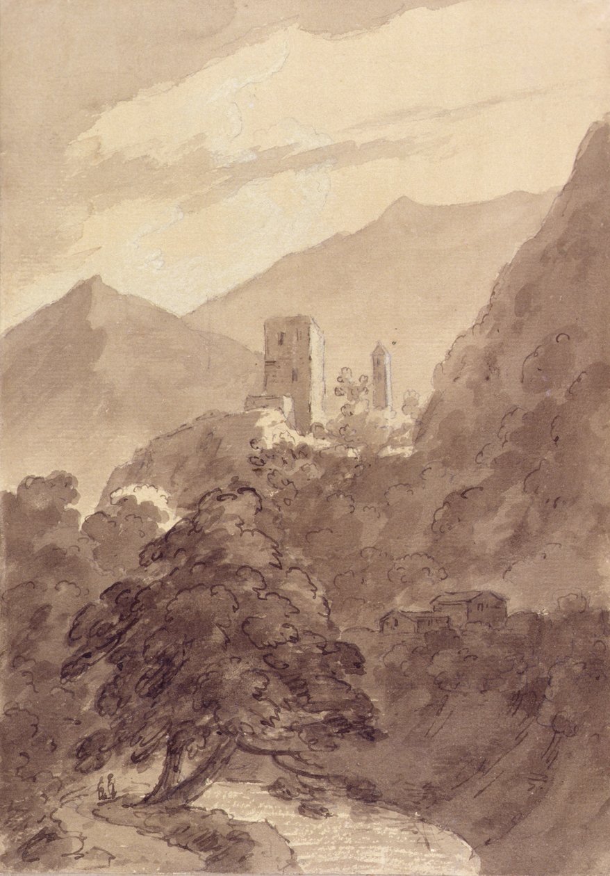 In de Grisons door John Robert Cozens