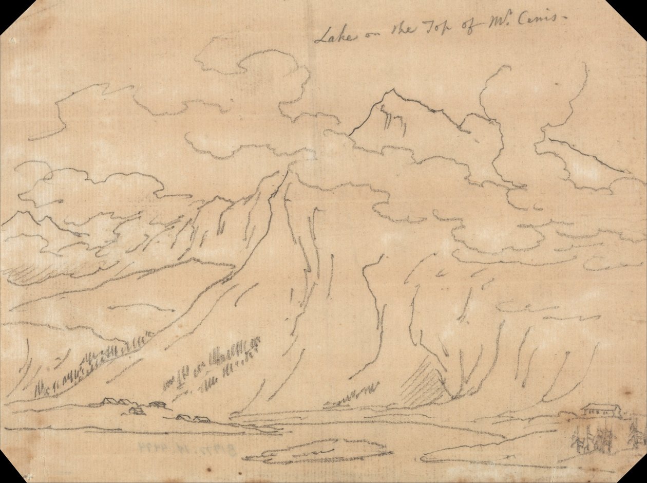 Meer op de top van Mont Cenis door John Robert Cozens