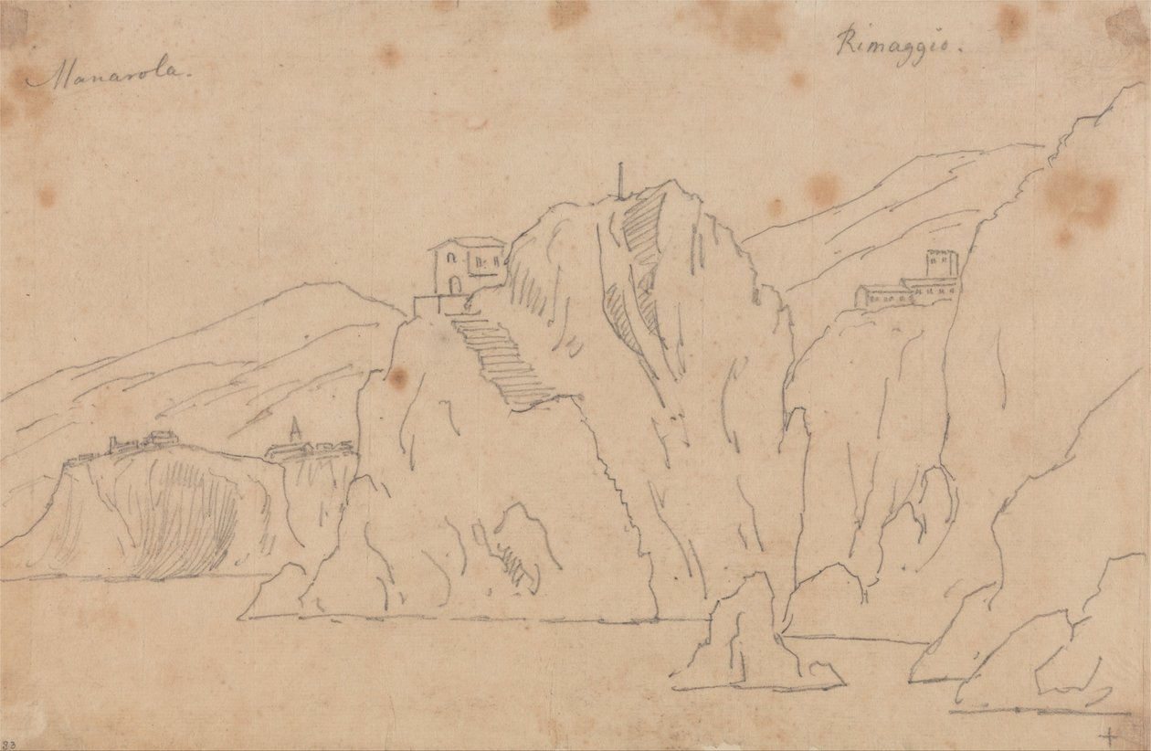 Manarola door John Robert Cozens