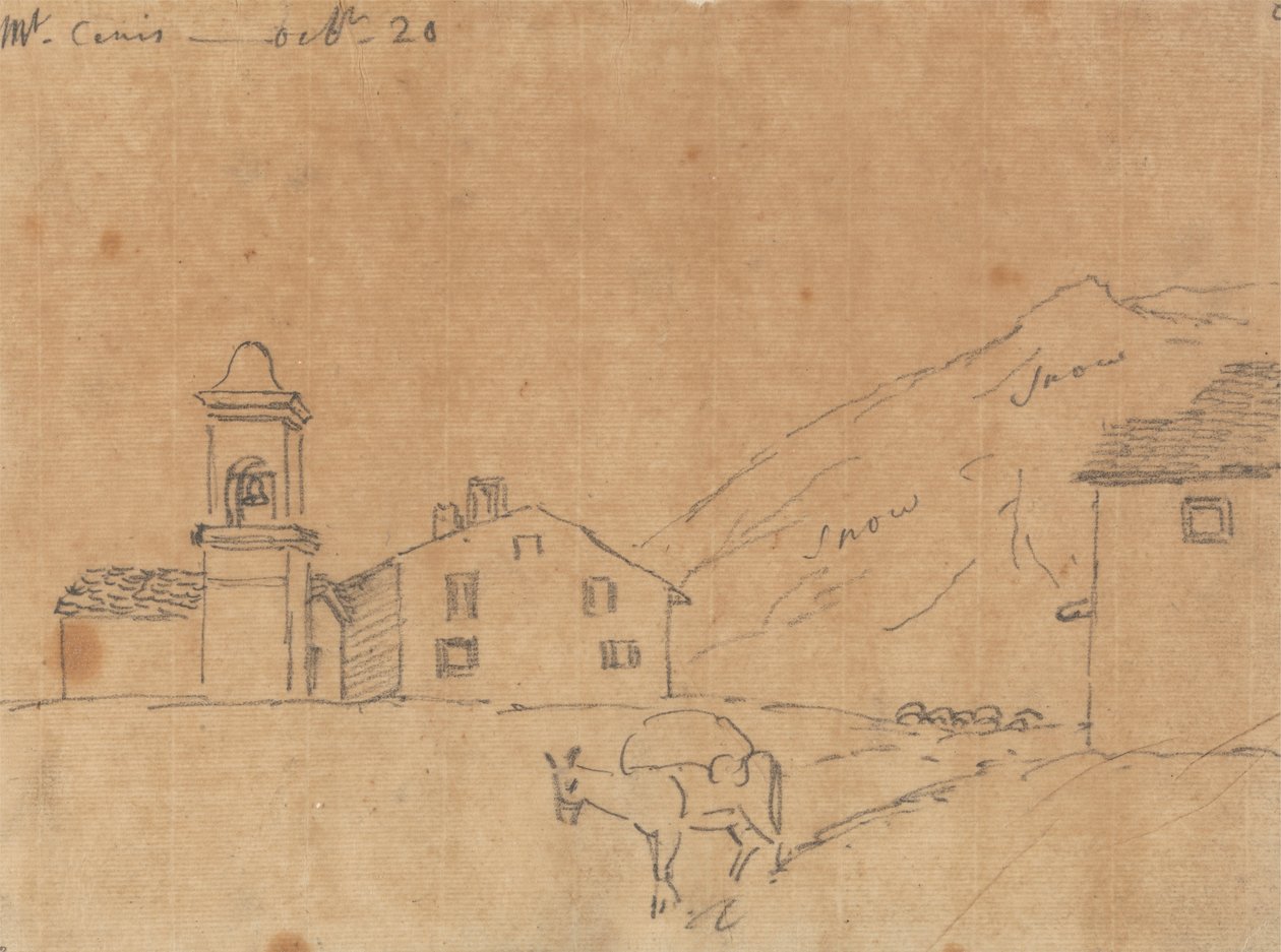 Mont Cenis, 20 oktober door John Robert Cozens