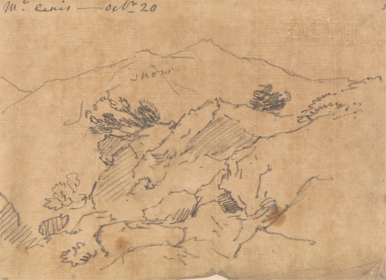 Mont Cenis, 20 oktober door John Robert Cozens