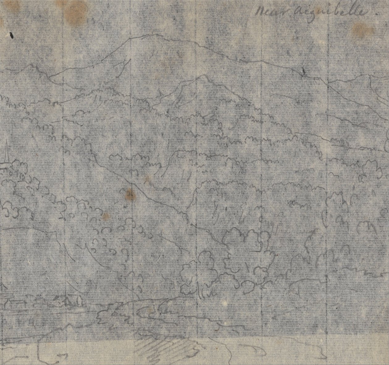 Omgeving Aiguebelle door John Robert Cozens