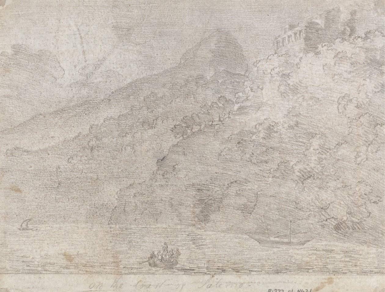 Aan de Kust van Salerno door John Robert Cozens