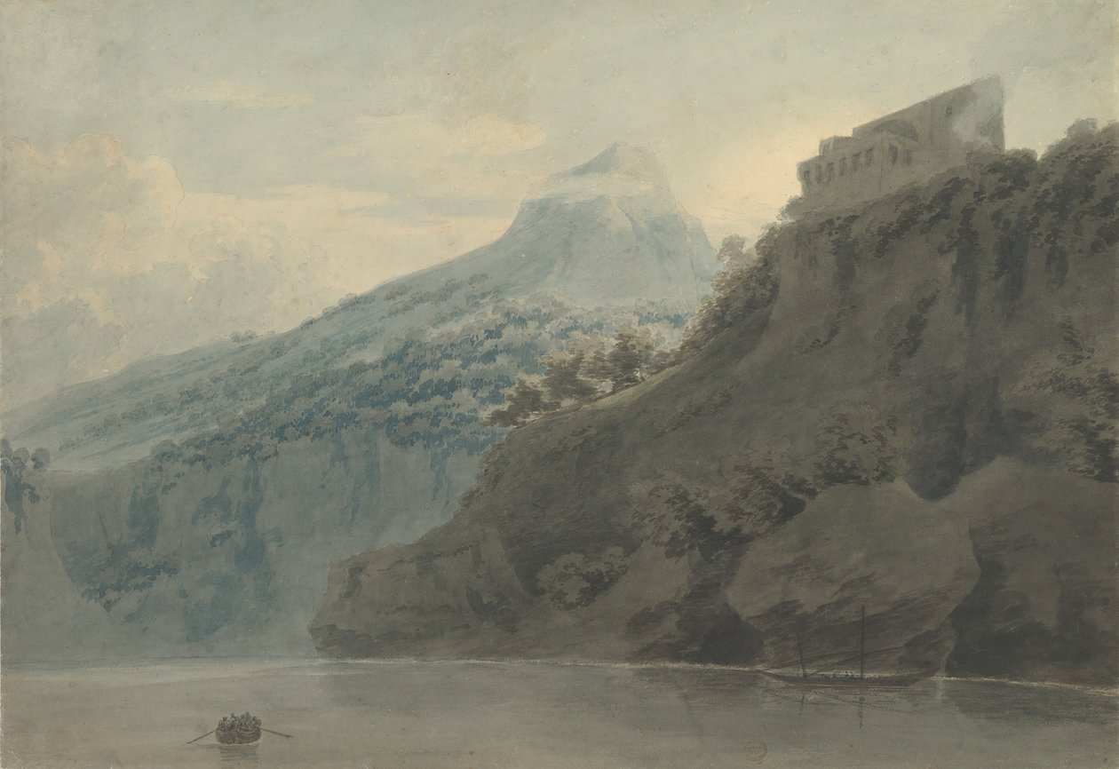 Aan de Golf van Salerno bij Vietri, september 1782 of later door John Robert Cozens
