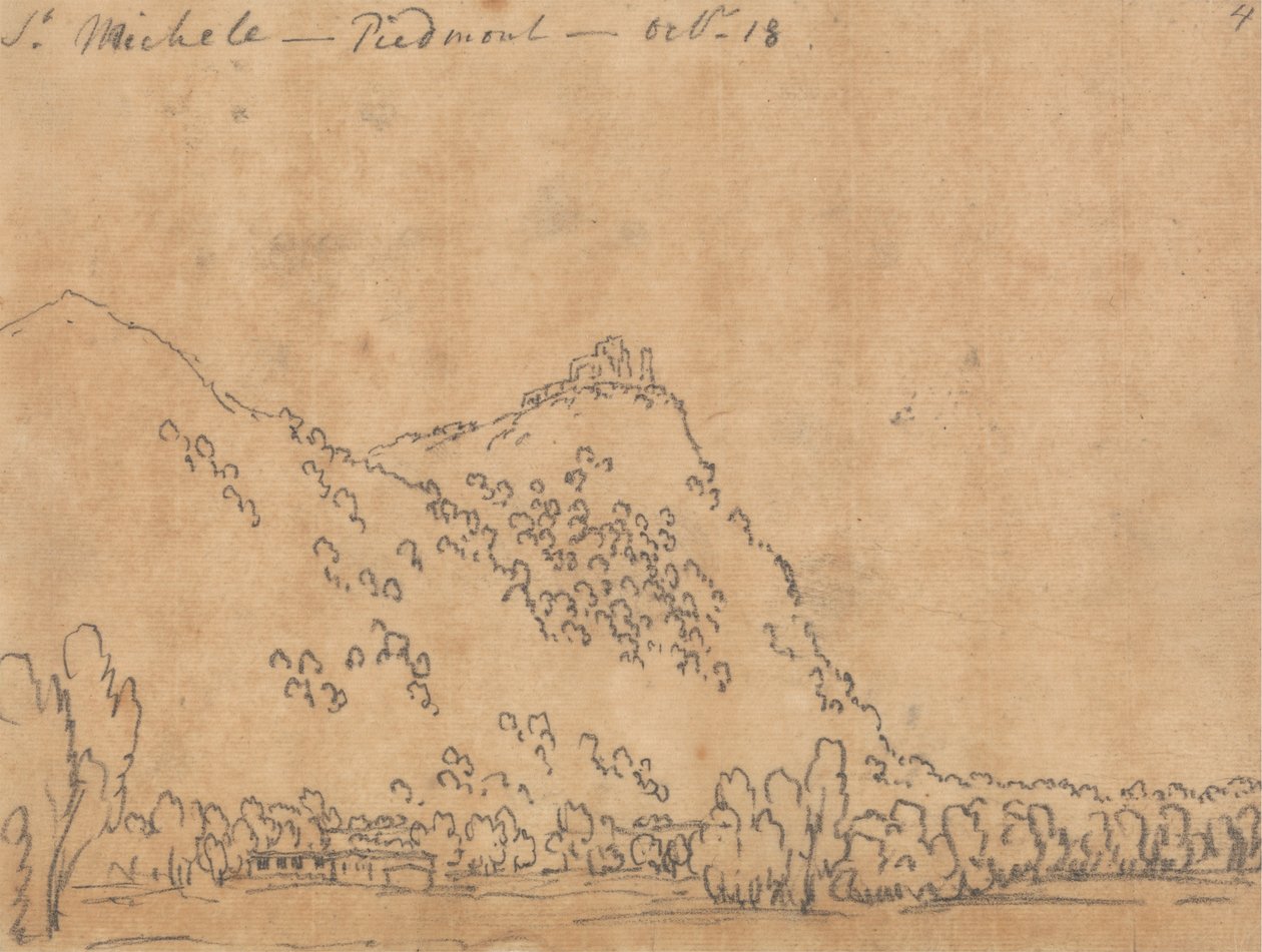 Saint Michele, Piëmont, 18 oktober door John Robert Cozens