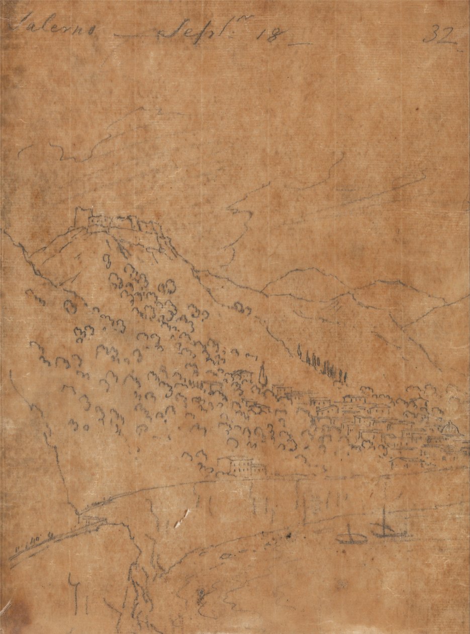 Salerno, 18 september door John Robert Cozens