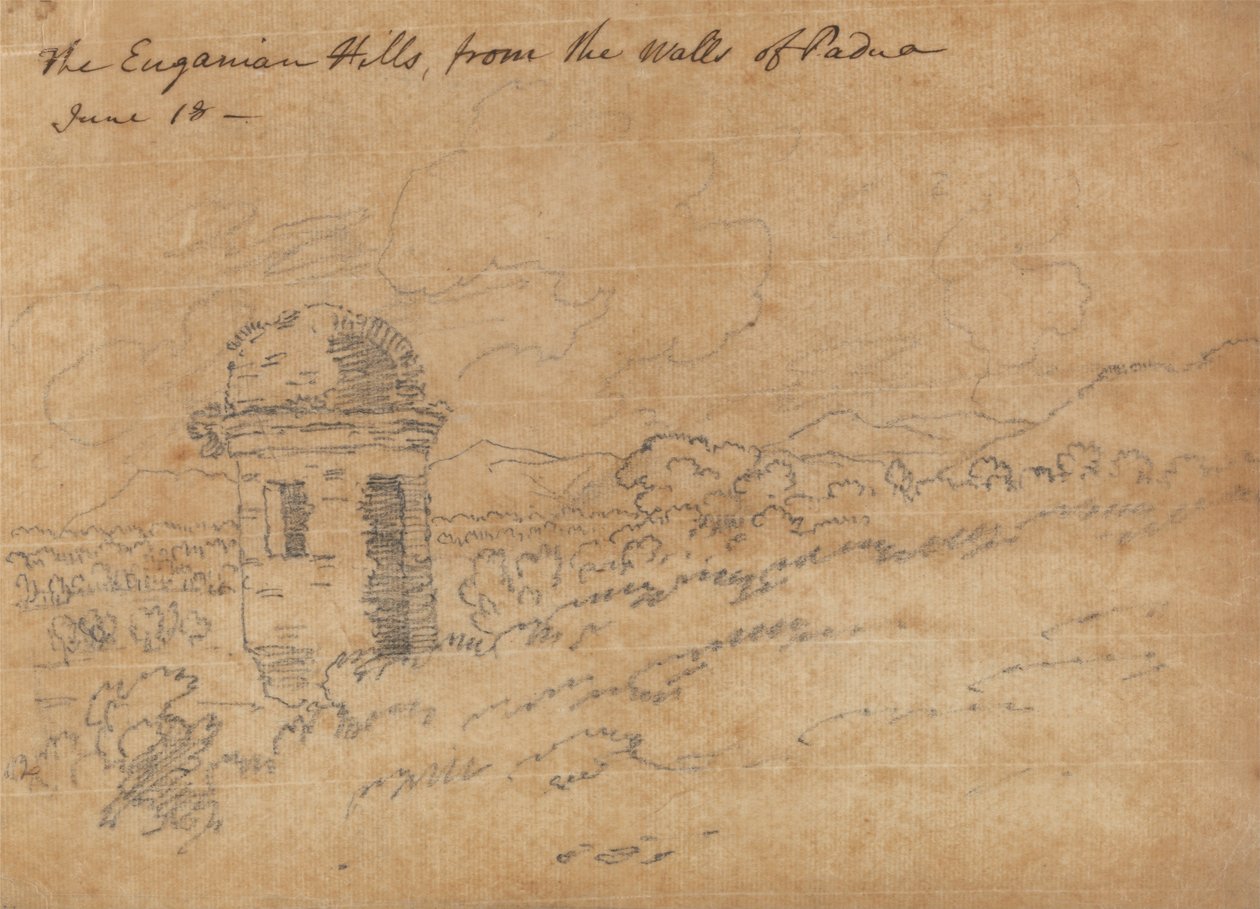 De Euganeese heuvels door John Robert Cozens
