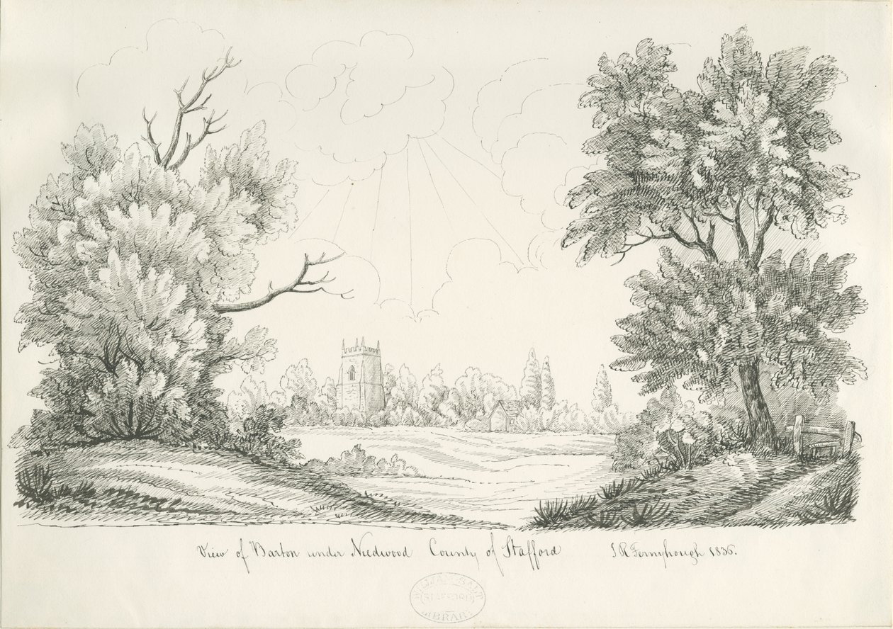 Barton under Needwood Dorp door John Robert Fernyhough