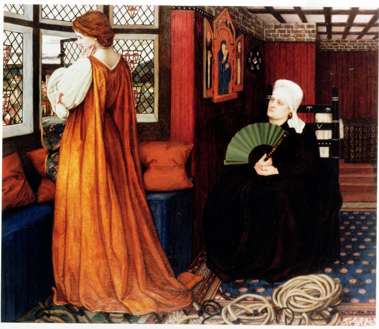 Julia en haar Verpleegster | John Roddam Spencer Stanhope