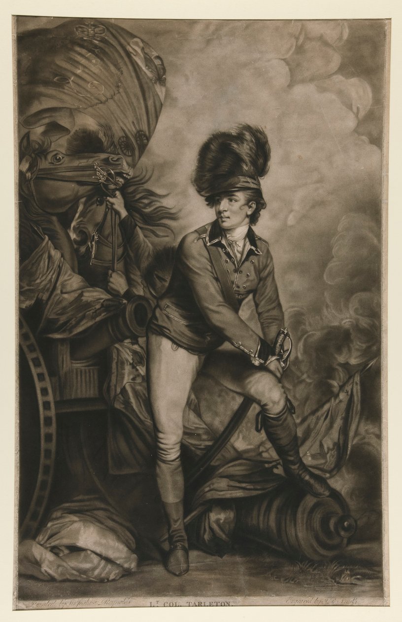 Lt. Col. Tarleton door John Rubens Smith