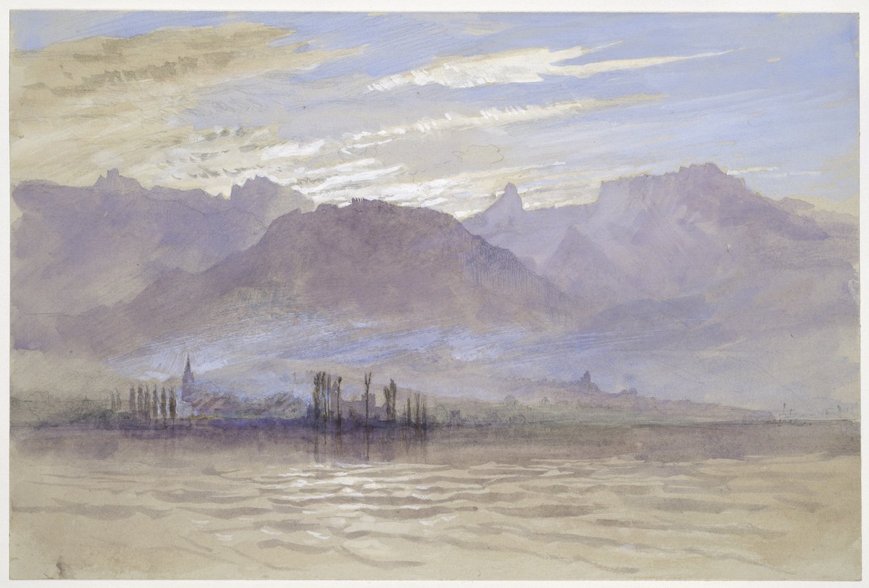 Ochtend in de lente, met noordoostenwind, in Vevey, mei - juni 1849 of 1 mei 1869 door John Ruskin
