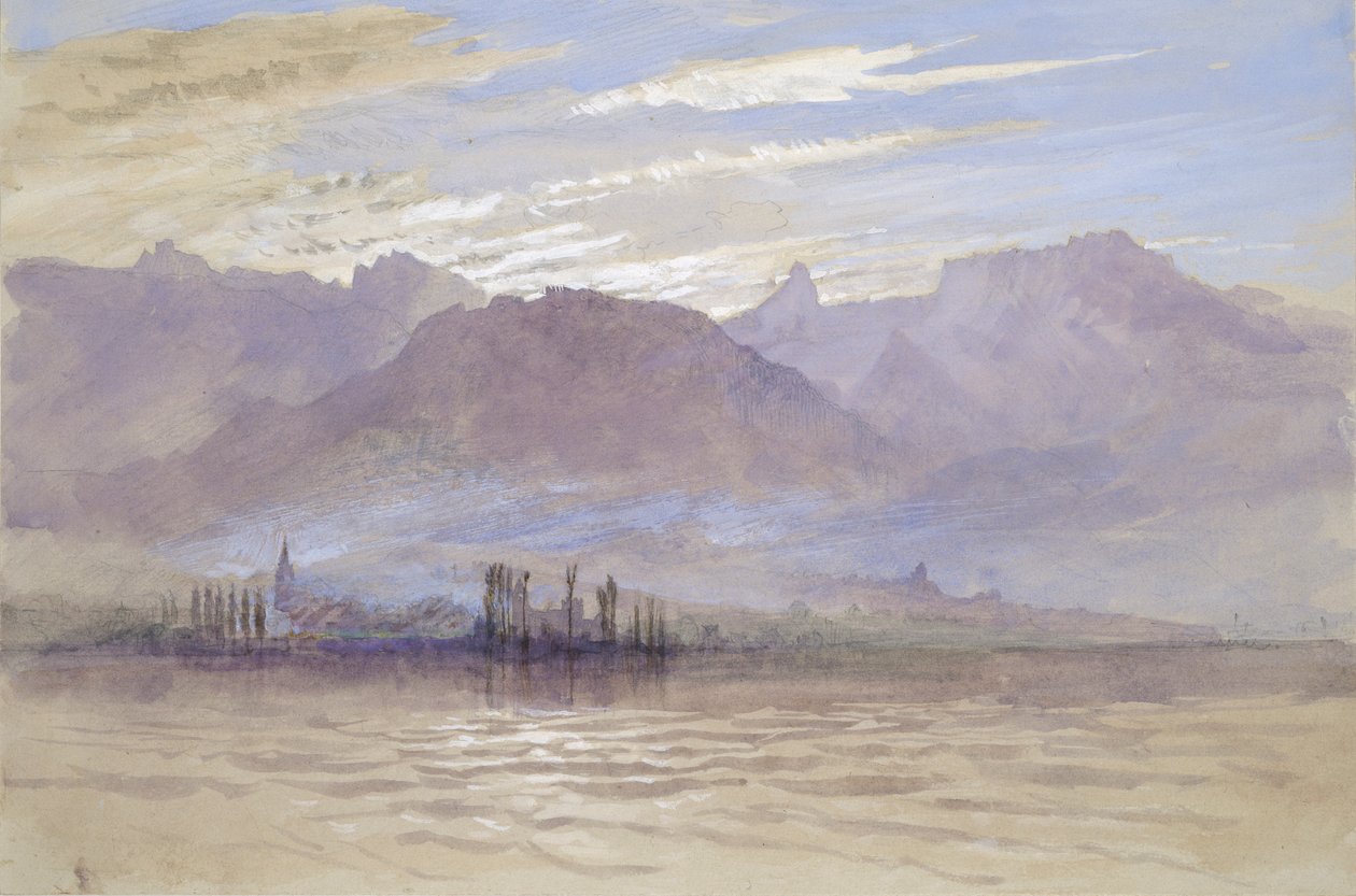 Ochtend in de Lente, met noordoostenwind, in Vevey, mei - juni 1849 of 1 mei 1869 door John Ruskin