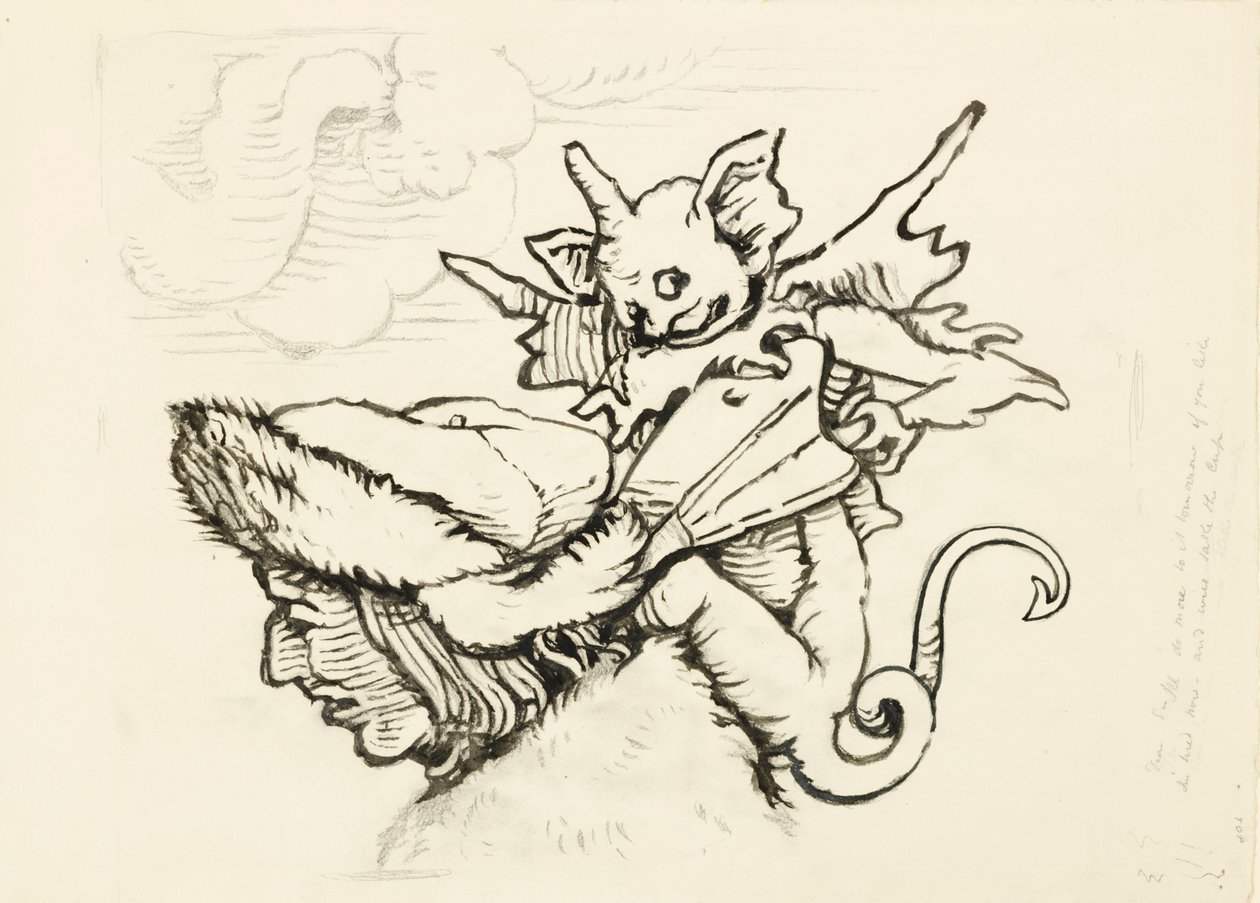 Het Hoofd van een Vrek: vergrote Tekening van Lützelburger
