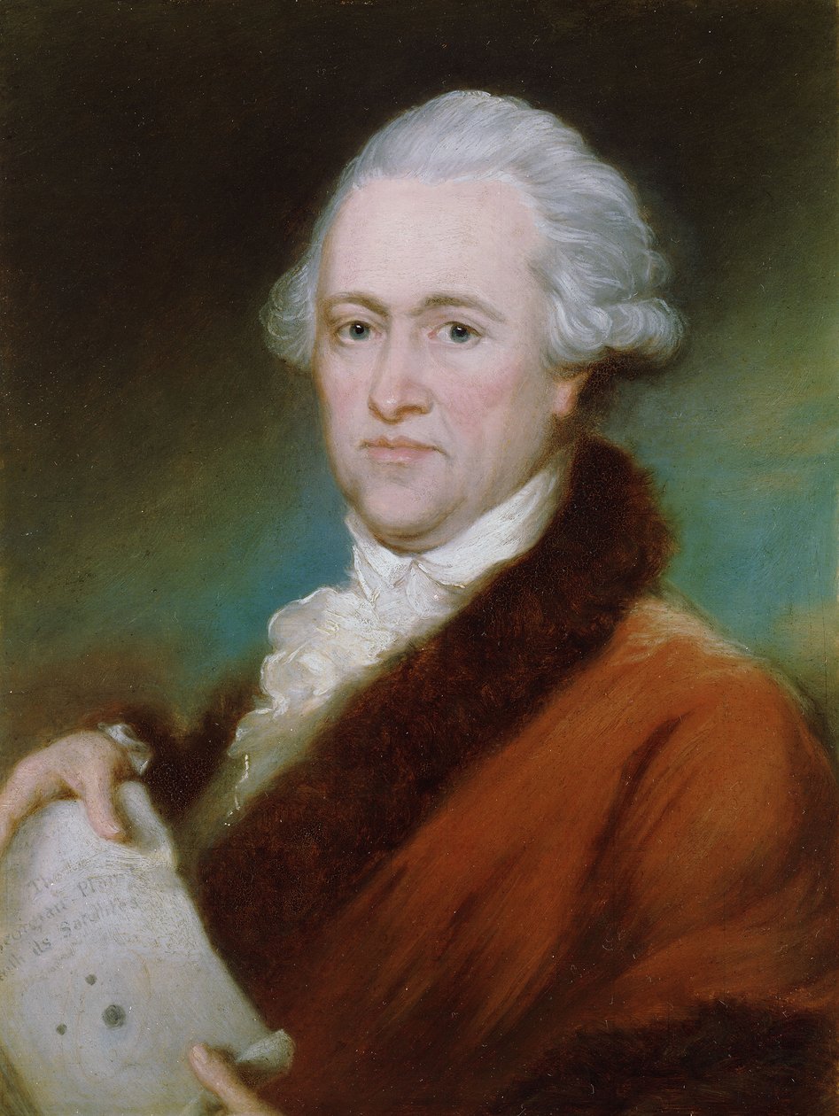 Sir William Herschel (1738-1822), ca. 1795 door John Russell