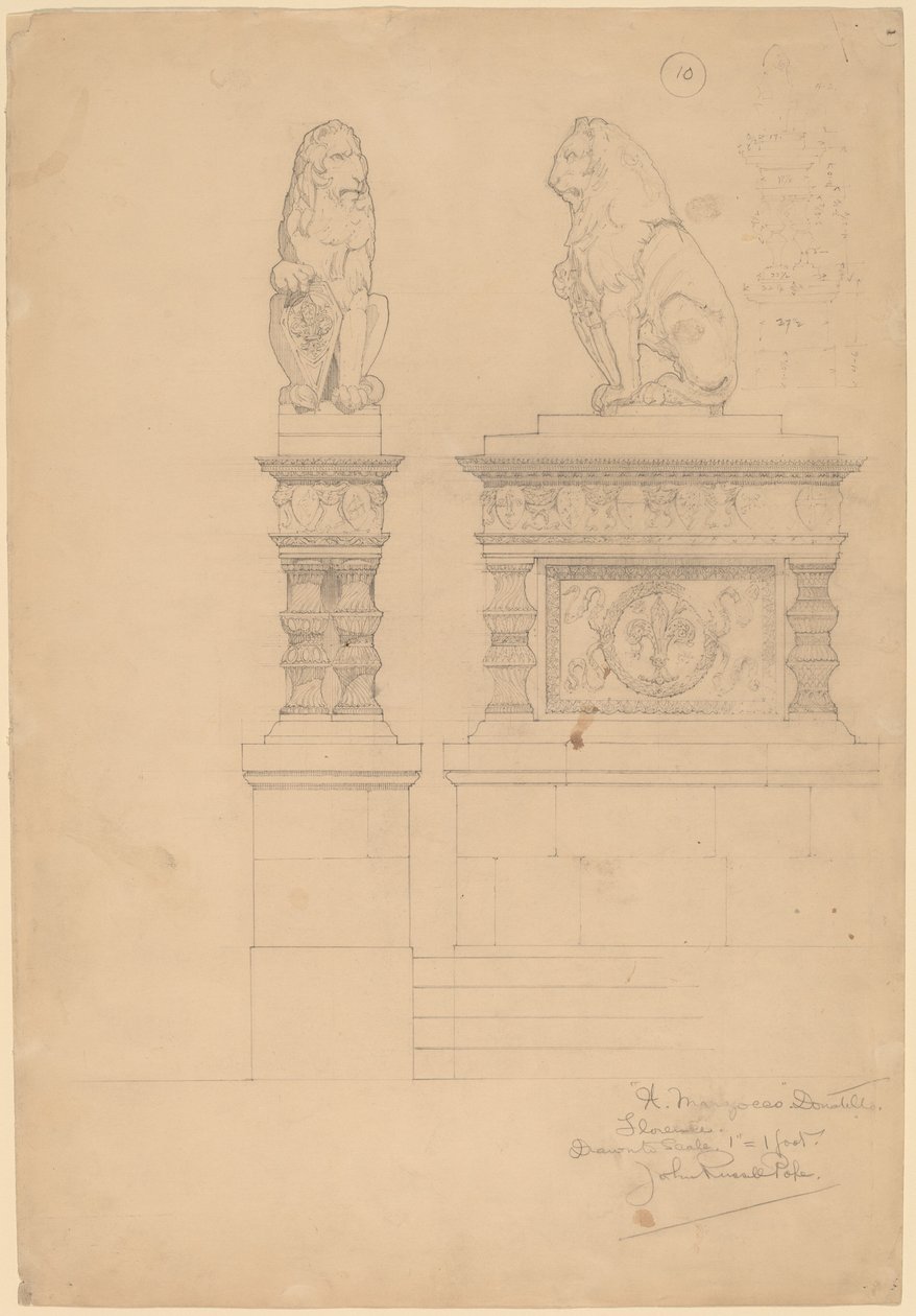 Il Marzocco, Donatello door John Russell Pope