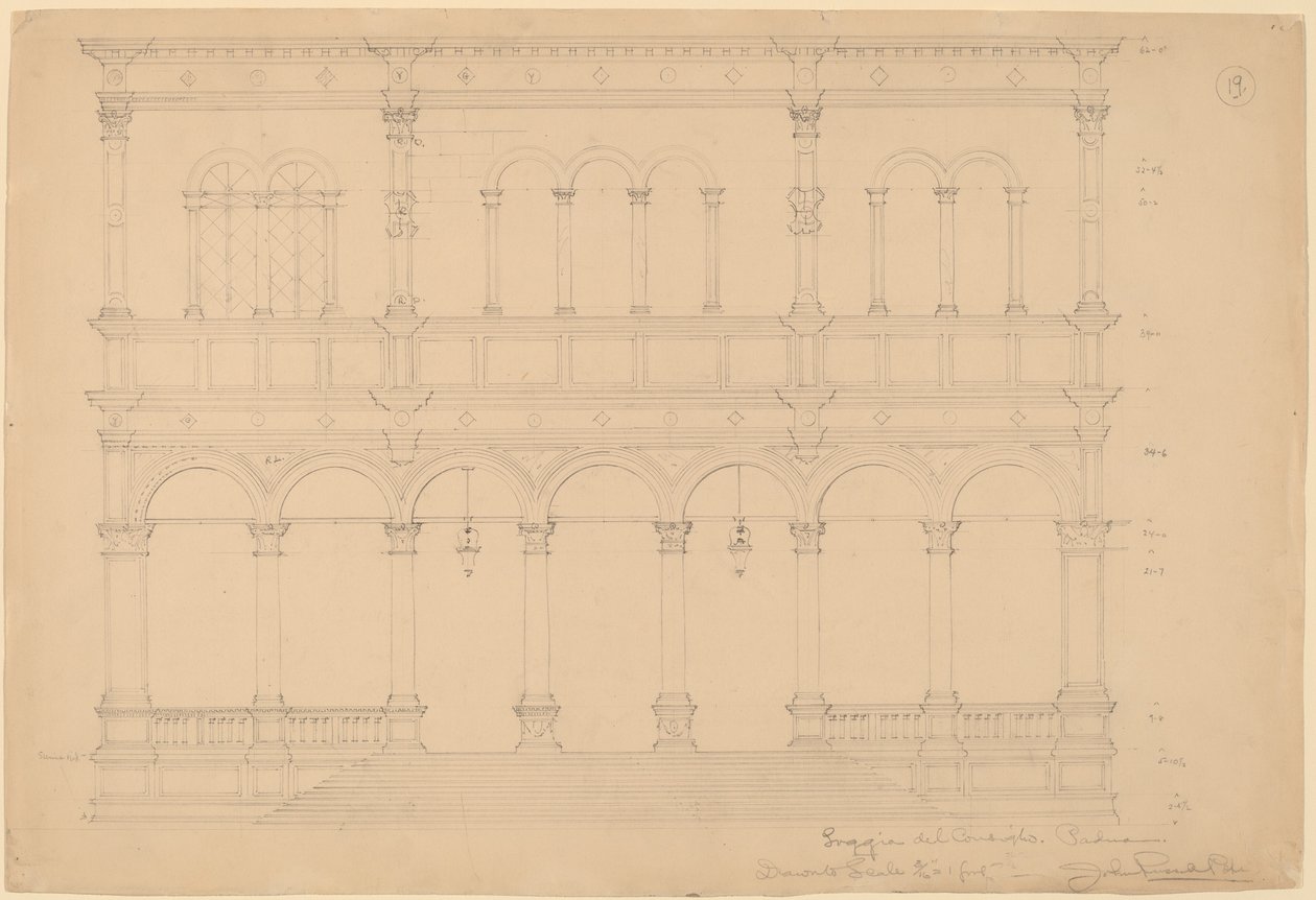 Loggia del Consiglio, Padua door John Russell Pope