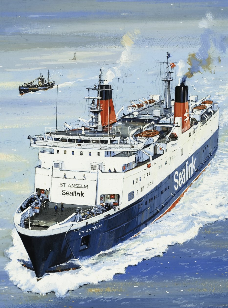 Veerboot over het Kanaal door John S. Smith