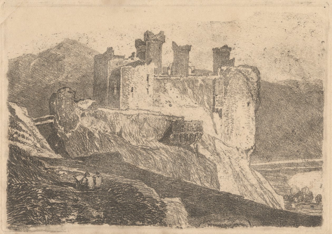 Harlech Castle door John Sell Cotman