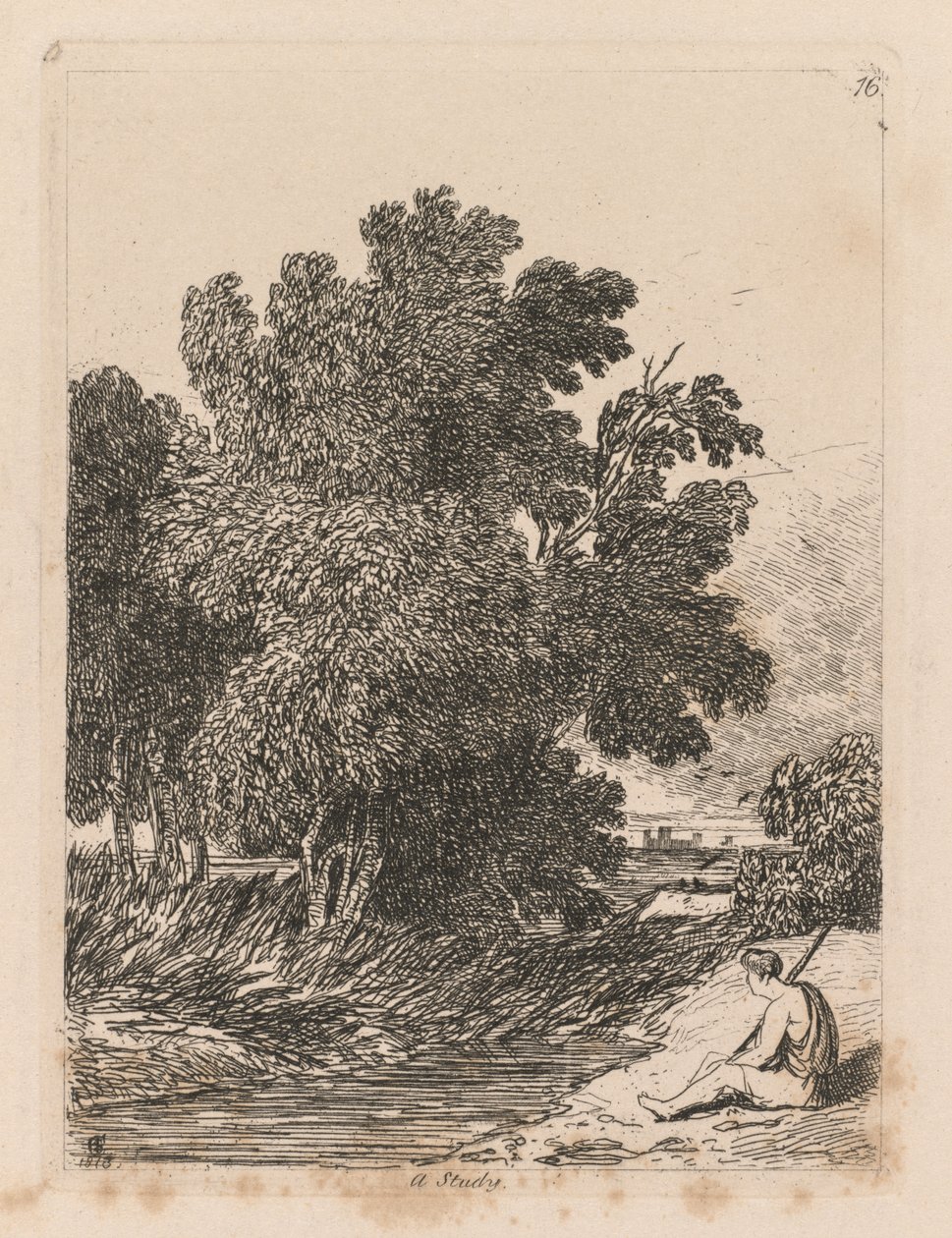 Liber Studiorum: Plaat 16, Een Studie door John Sell Cotman