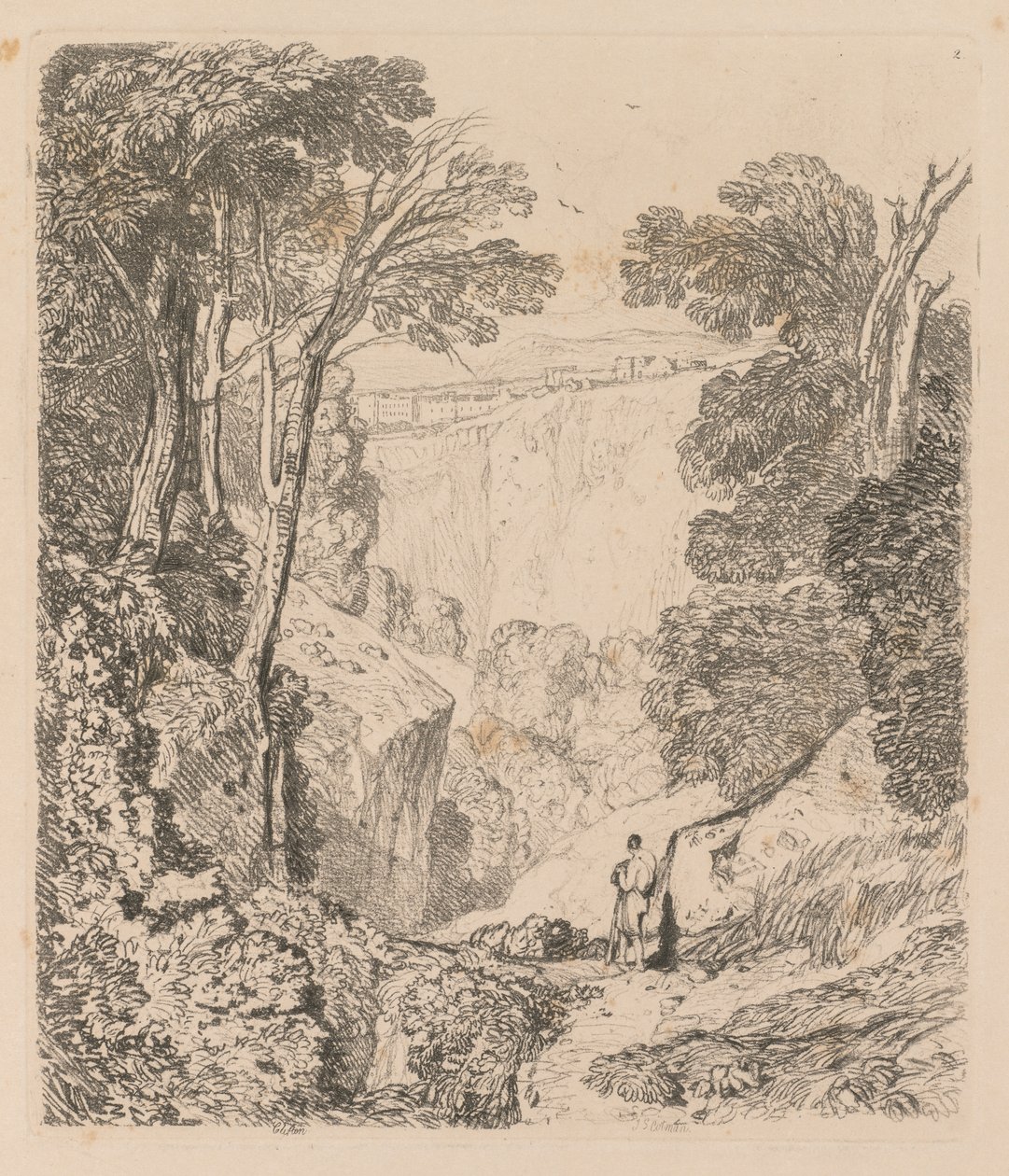 Liber Studiorum: Plaat 2, Uitzicht op Clifton, 1838 door John Sell Cotman