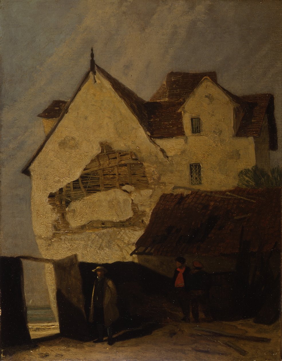 Oude Huizen in Gorleston door John Sell Cotman