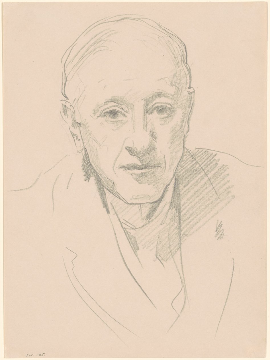 Borstbeeld van een Man door John Singer Sargent