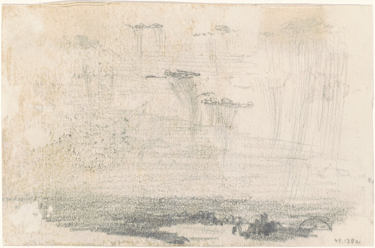 Wolken (verso) door John Singer Sargent
