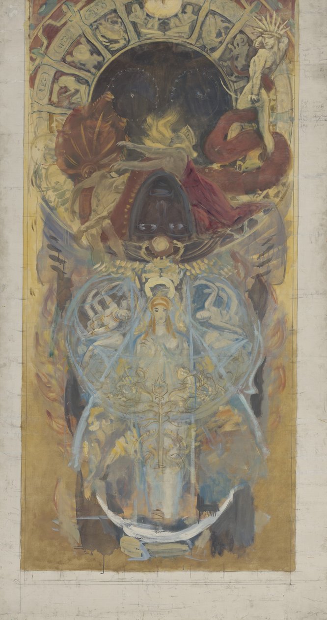 Ontwerp voor Boston Public Library, 1890-4 door John Singer Sargent