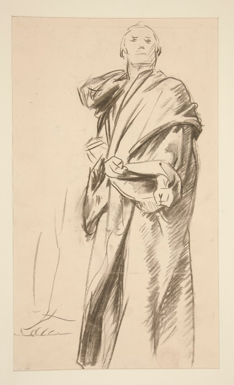 Geklede Staande Figuur door John Singer Sargent