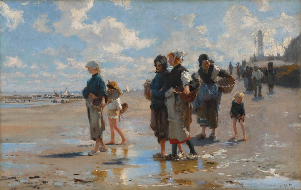 Op weg om te vissen door John Singer Sargent