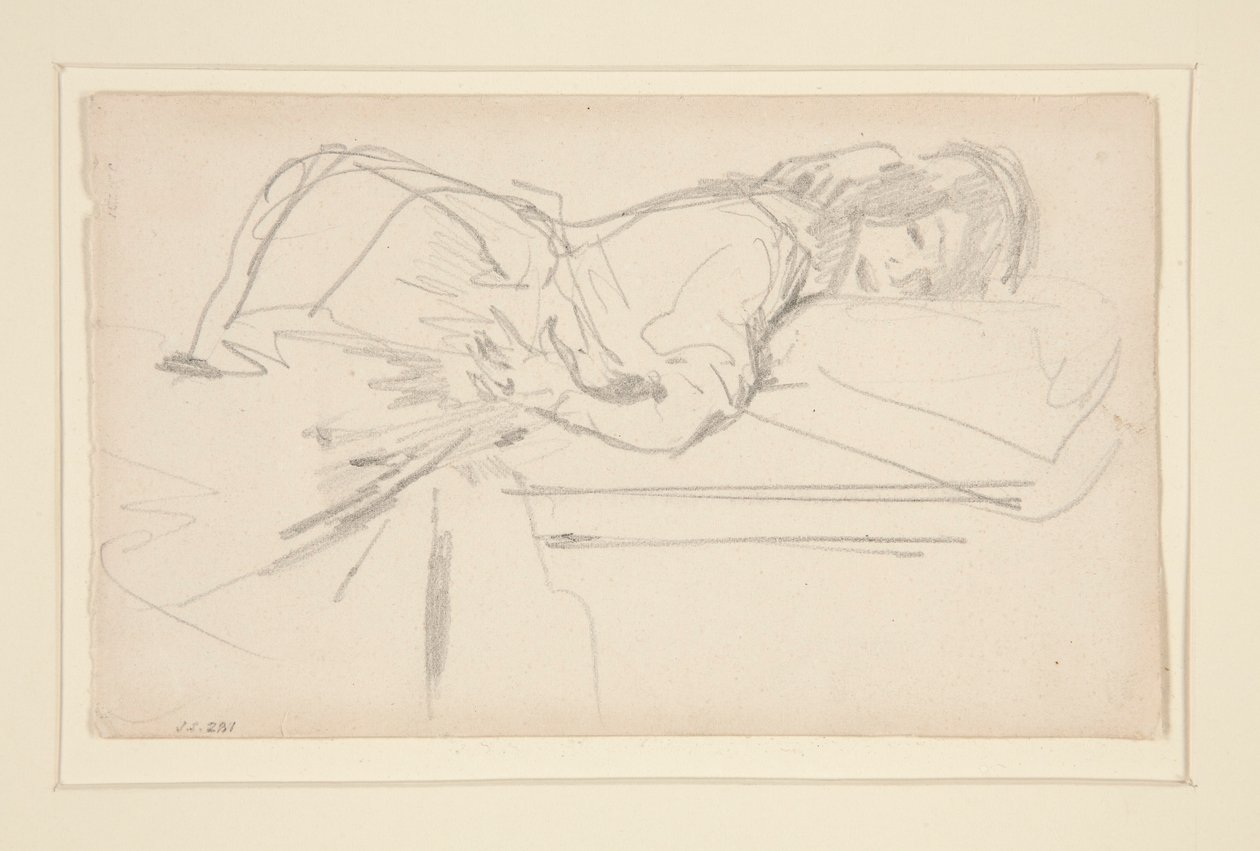Figuur van een Meisje door John Singer Sargent