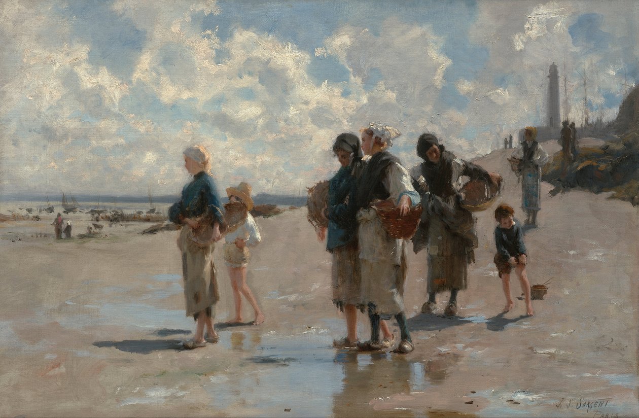 Oesters vissen bij Cancale door John Singer Sargent
