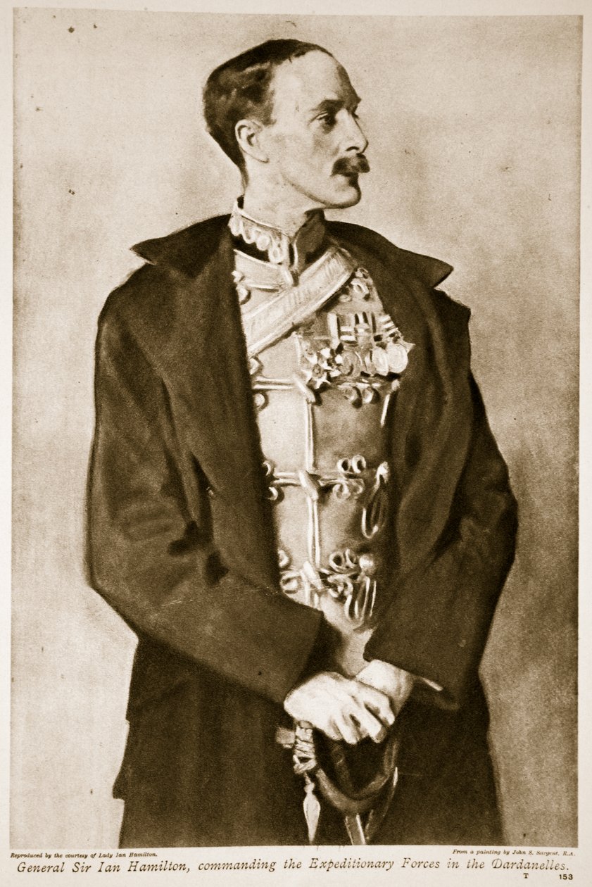 Generaal Sir Ian Hamilton, bevelhebber van de Expeditiekrachten in de Dardanellen, 1914-19 door John Singer Sargent
