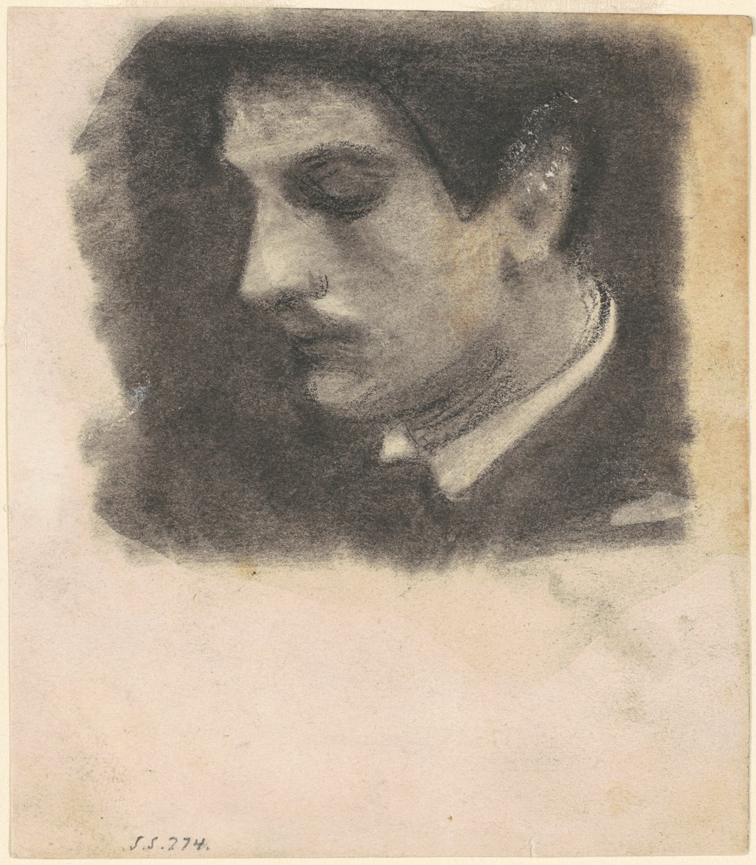 Hoofd van een man door John Singer Sargent