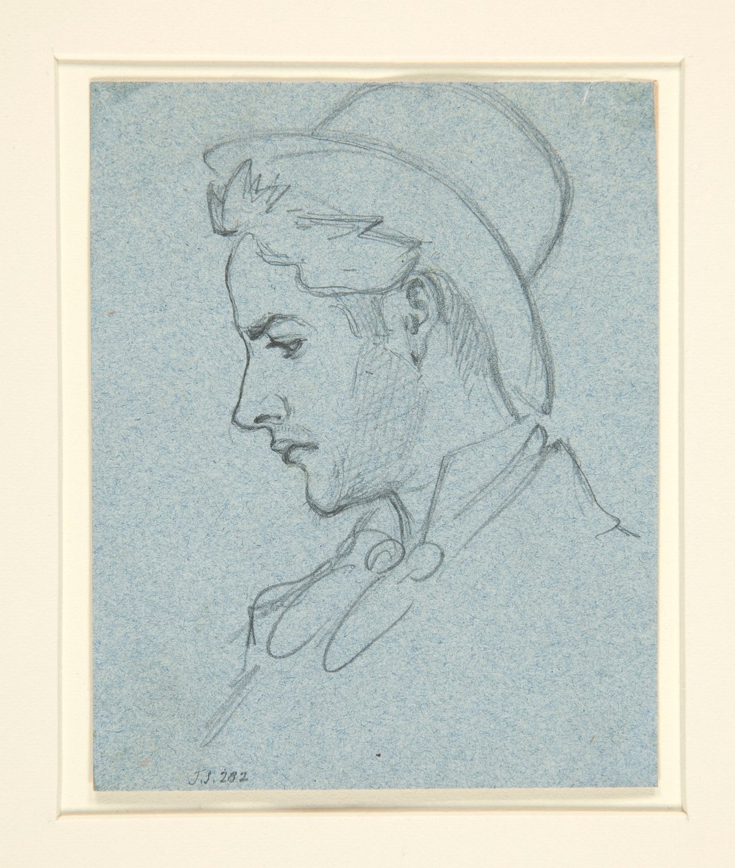 Hoofd van een jonge man door John Singer Sargent
