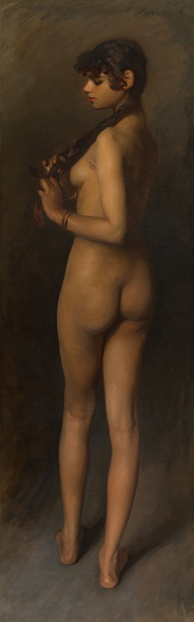 Levensstudie (Studie van een Egyptisch meisje) door John Singer Sargent