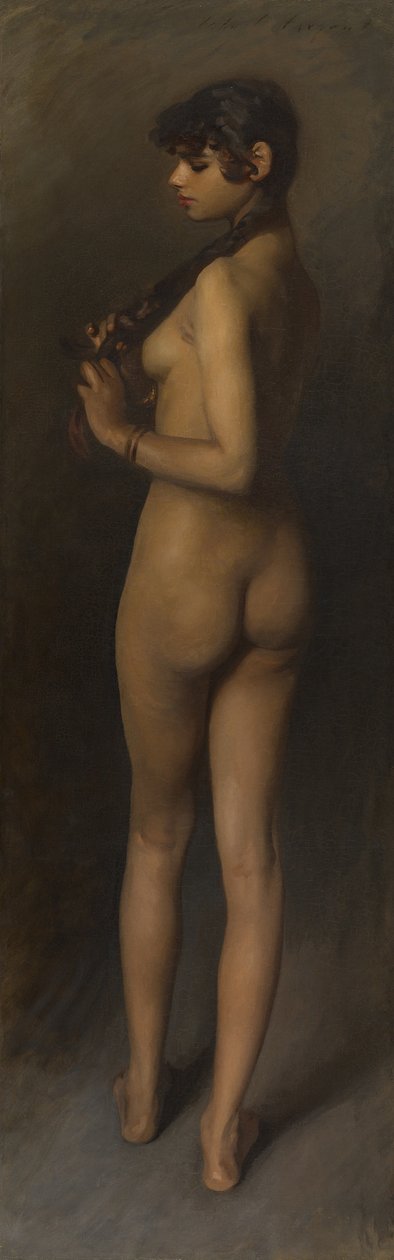 Levensstudie (Studie van een Egyptisch Meisje) door John Singer Sargent