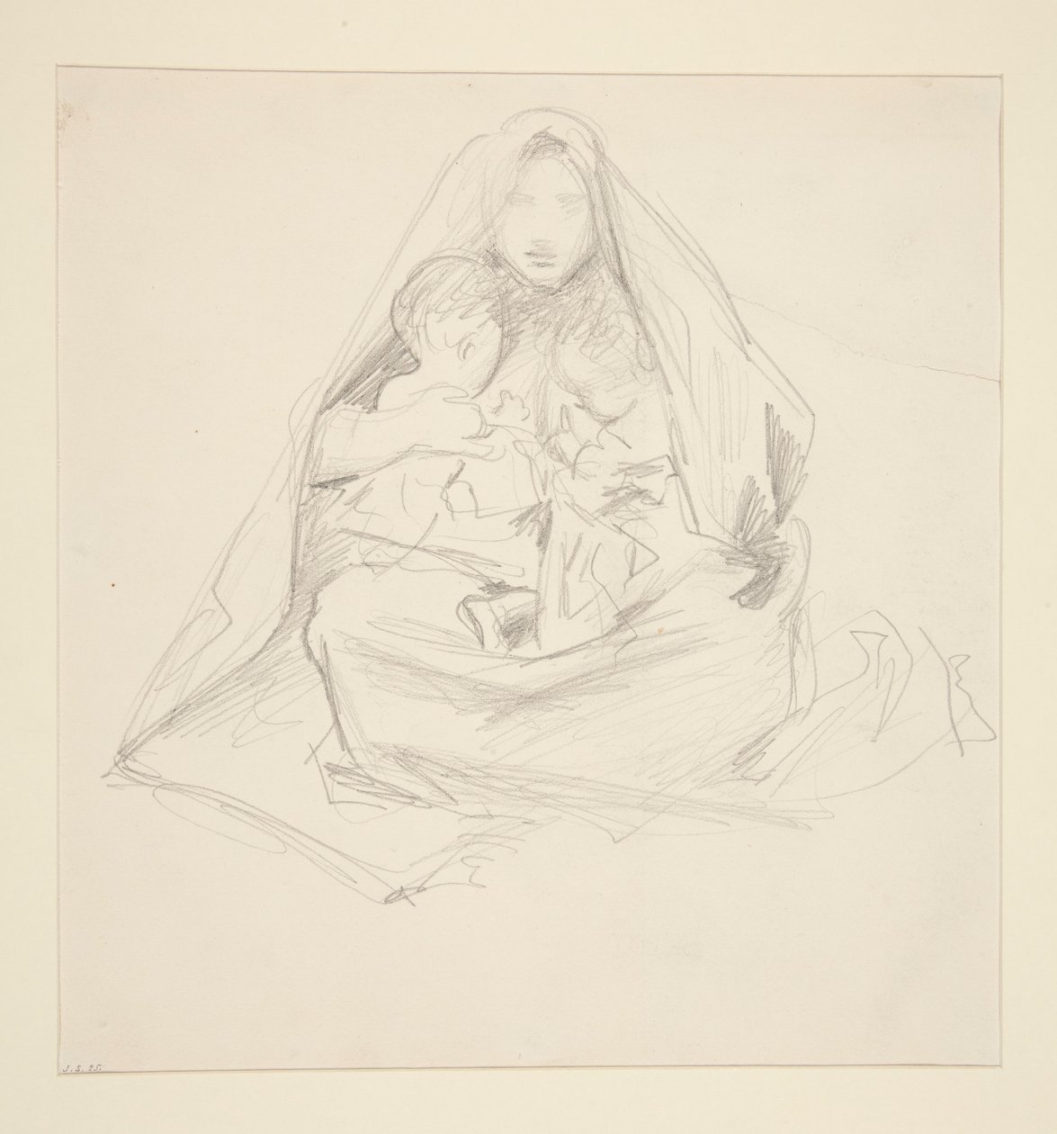 Madonna en kind door John Singer Sargent