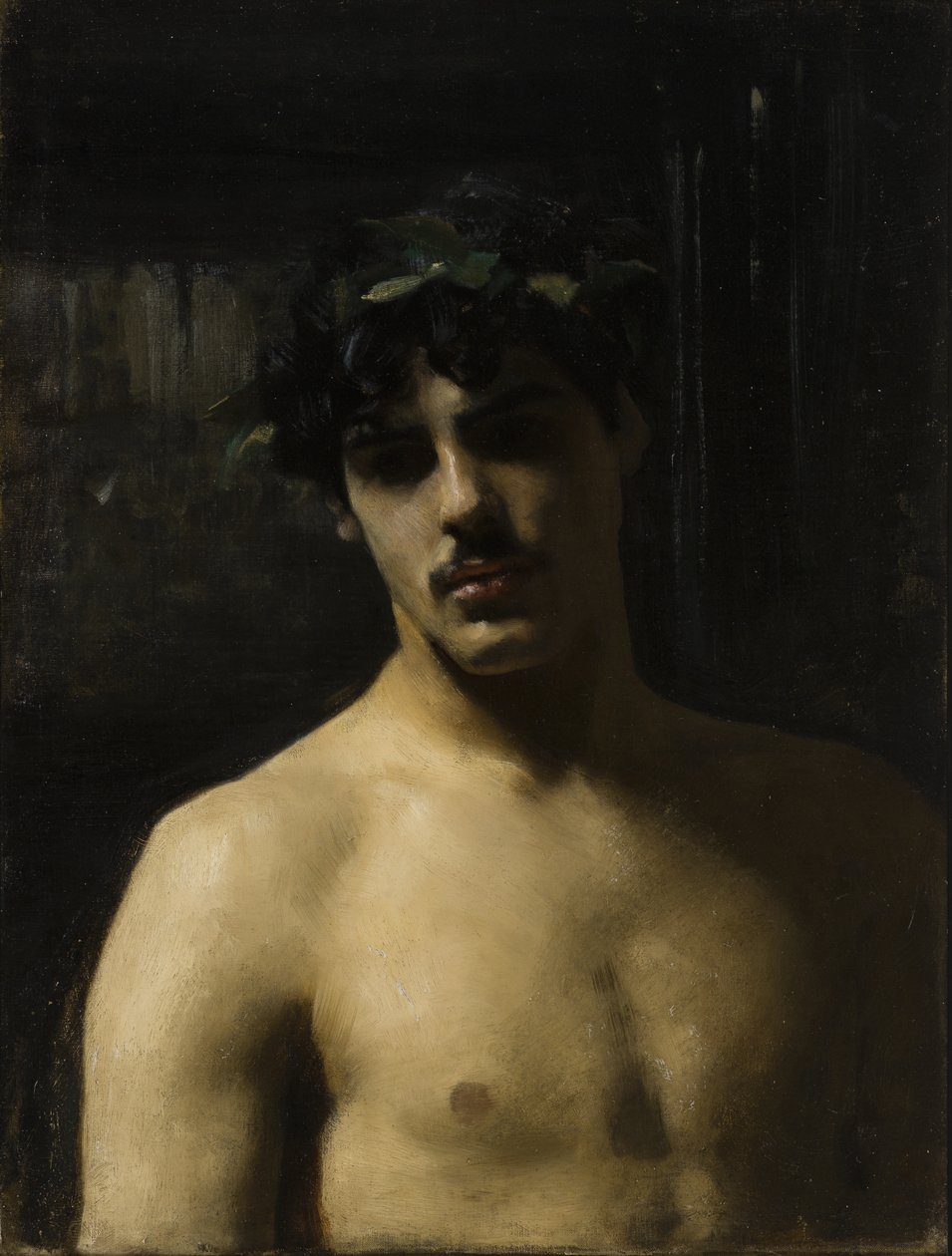 Man met lauweren door John Singer Sargent