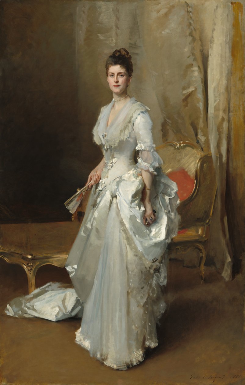 Margaret Stuyvesant Rutherfurd White (Mevr. Henry White) door John Singer Sargent