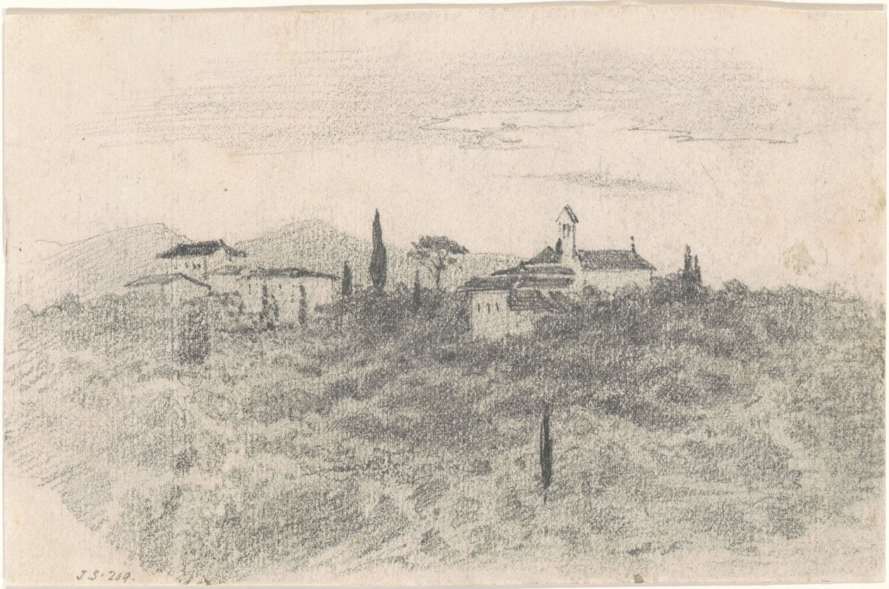 Klooster [recto], 1870-1872 door John Singer Sargent