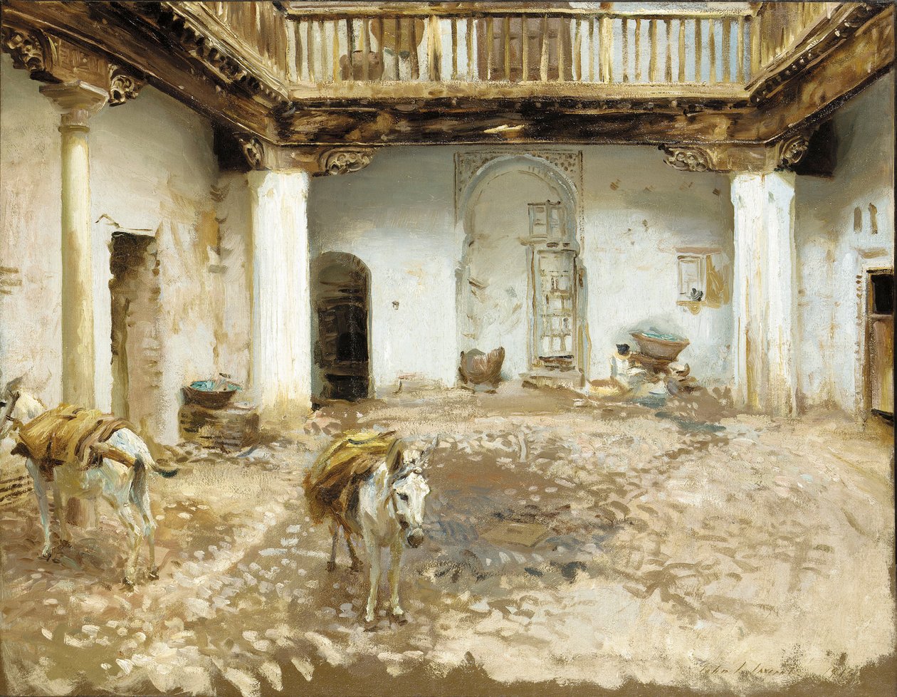 Moors Binnenplaats door John Singer Sargent