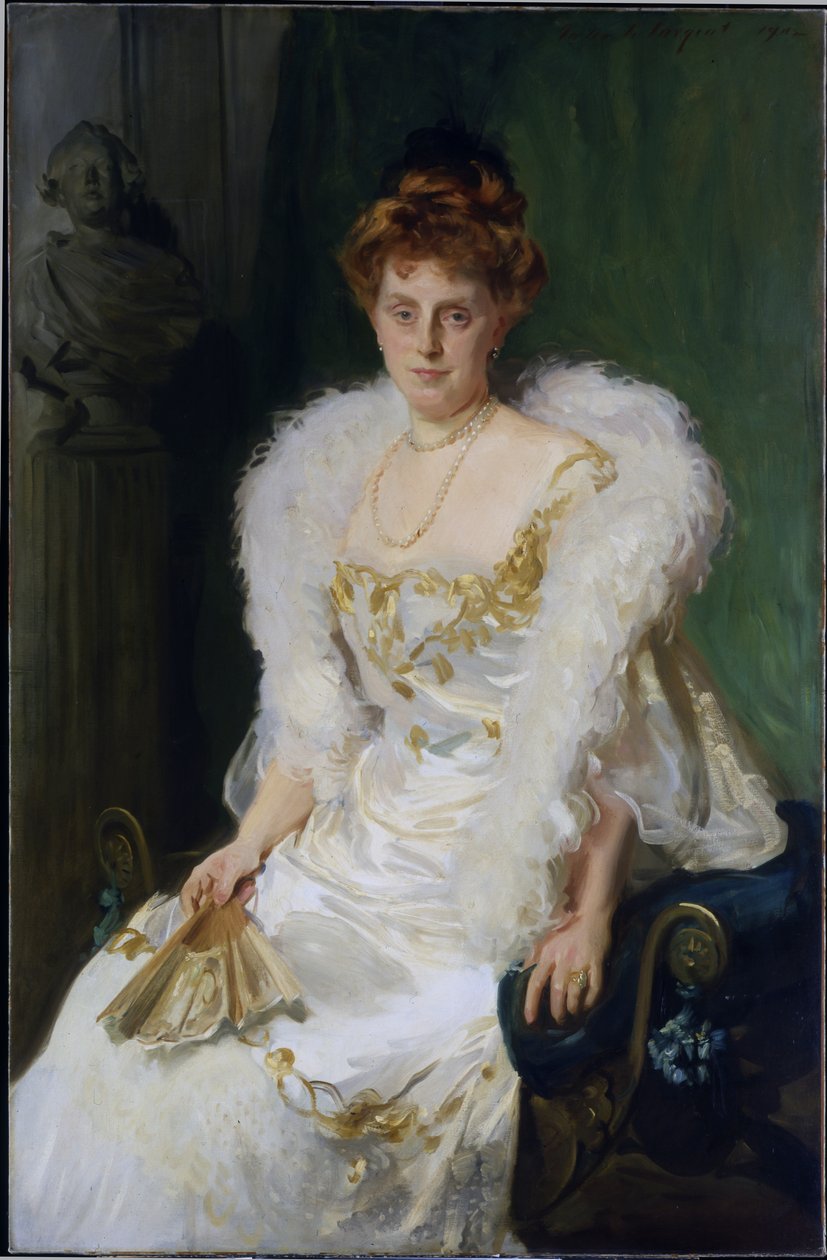 Portret van mevrouw Charles Beatty Alexander door John Singer Sargent